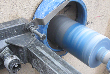 テストピース用コアの採取