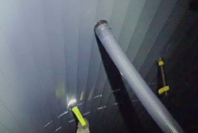 トンネル履行背面空洞注入の高さ管理