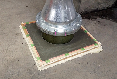 機械据付下部の根巻作成